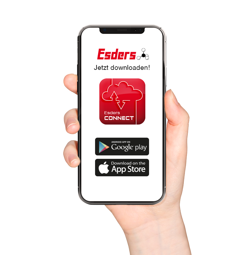 Esders Connect App auf dem Smartphone