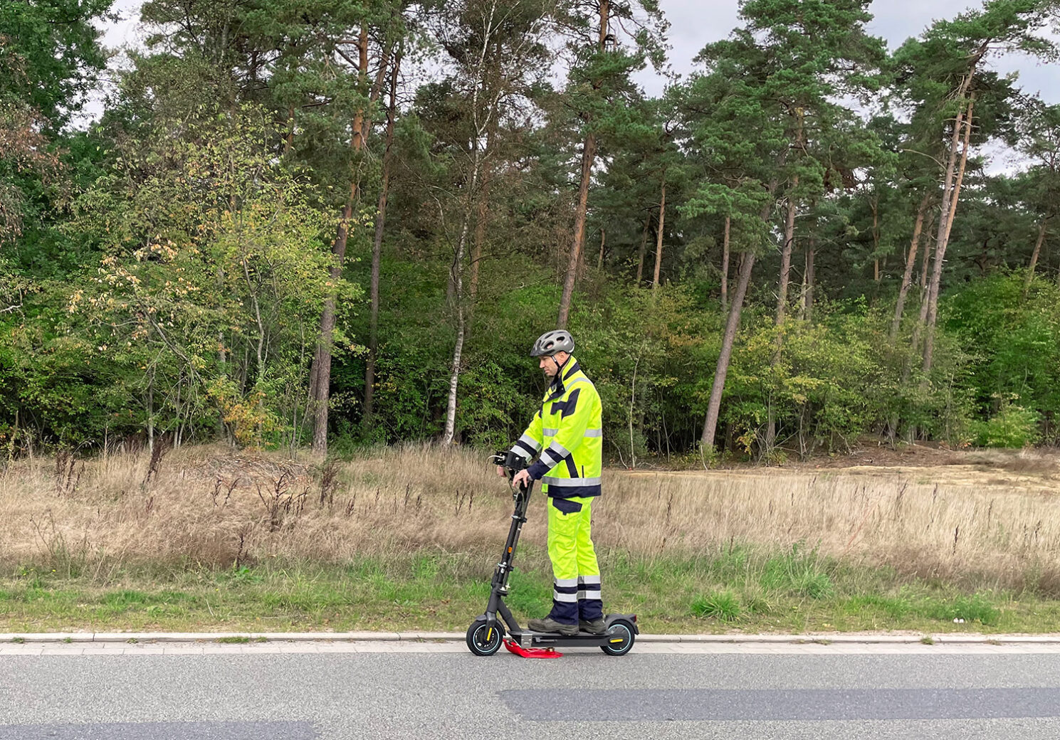 Gaslecksuche mit dem E-Scooter und dem Laser HUNTER von Esders