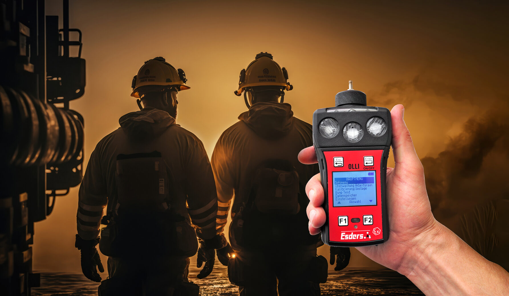 Persoonsbescherming met een multi gas detector