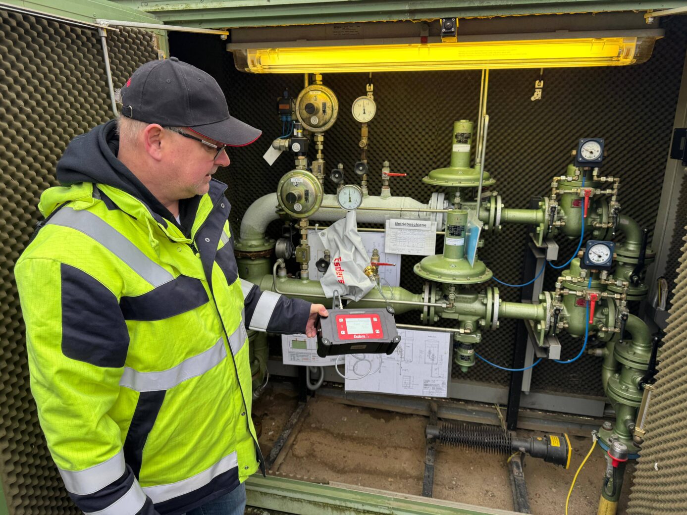 Kwantificering van bovengrondse installaties met de bagging-methode volgens de DVGW