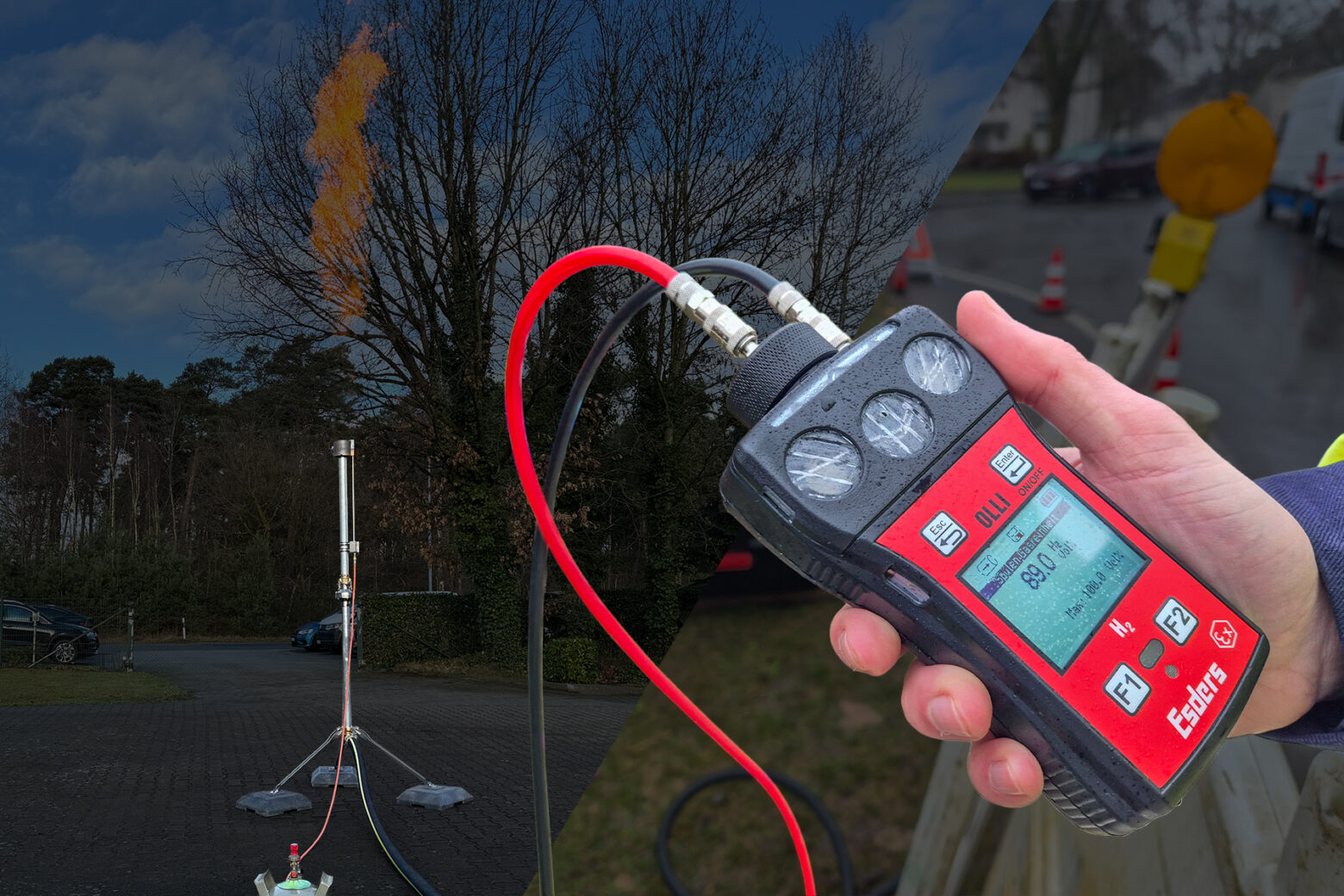 Veilig affakkelen van waterstof: praktijkgerichte oplossingen met OLLI H2 en de mobiele fakkelinstallatie