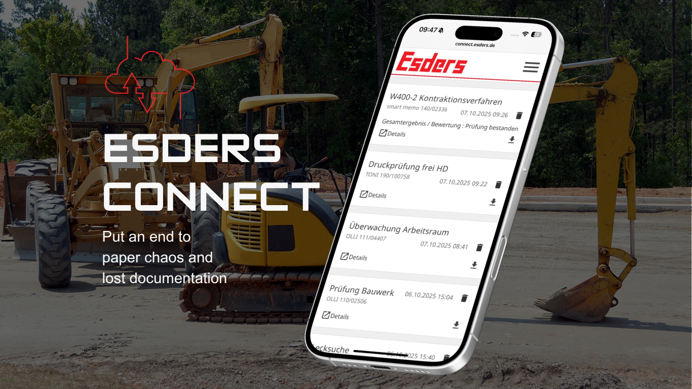 Put an end to paper chaos and lost documentation with the Esders Connect
